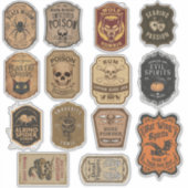 14本組のマジックポーションボトル シール (正面)