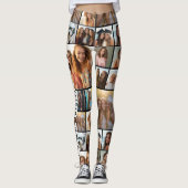 14枚の写真カスタムでフォトコラージュを作成する レギンス (正面)