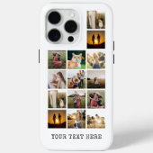 14枚パーソナライズされたのコラージュ Case-Mate iPhoneケース (裏面)