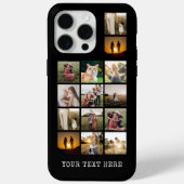 14枚パーソナライズされたのコラージュ Case-Mate iPhoneケース (裏面)