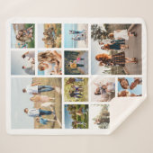 14枚モダンのコラージュ シェルパブランケット (正面(横))