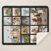 14枚モダンのコラージュ シェルパブランケット (正面(横))