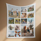 14枚モダンのコラージュ フリースブランケット