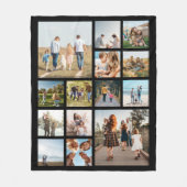 14枚モダンのコラージュ フリースブランケット (正面)