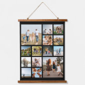 14枚モダンのコラージュ 吊り下げ型タペストリー (正面)