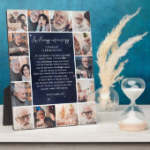 14枚撮影 – 愛の記憶のナイトスカイカスタム引用文 フォトプラーク (側面)