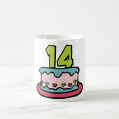 14歳お誕生日ケーキ コーヒーマグカップ (中央)