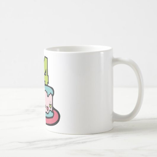 14歳お誕生日ケーキ コーヒーマグカップ (右)