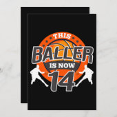 14歳のバスケットボール・キッド・ギフトソン シーズンカード (正面/裏面)