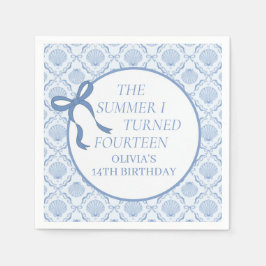 14歳の夏 誕生日おめでとう スタンダードカクテルナプキン