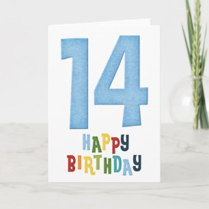 14歳の誕生日おめでとうカードデザイン2 カード