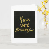 **14歳の誕生日おめでとう & あなたは美しい** カード (黄色い花)