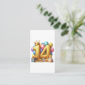 14歳の誕生日おめでとう エンクロージャーカード (スタンド正面)