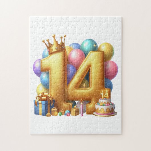 14歳の誕生日おめでとう ジグソーパズル (縦)