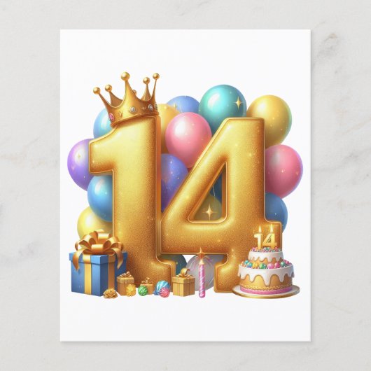 14歳の誕生日おめでとう チラシ (正面)