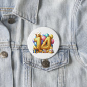 14歳の誕生日おめでとう 缶バッジ (インサイチュ)