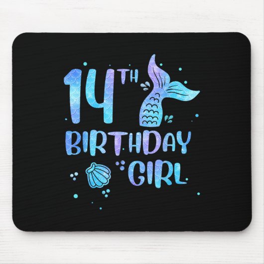 14歳の誕生日を迎えた人魚姫の女の子たち、学校へ戻ろう マウスパッド (正面)