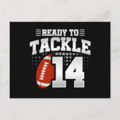 14歳の誕生日を迎える 14年カップルの記念日 ポストカード (正面)