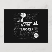 14歳の誕生日オタク系の数学14歳の誕生日プレゼント ポストカード (正面)