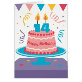 14歳の誕生日ケーキ