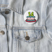 14歳の誕生日ケーキ 缶バッジ (インサイチュ)