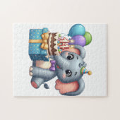 14歳の誕生日ゾウ ジグソーパズル (横)