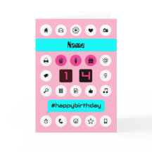 14歳の誕生日パーソナライズされた追加の名前