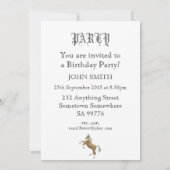 14歳の誕生日パーティー飼育馬 招待状 (裏面)