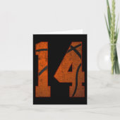 14歳の誕生日パーティー14歳のバスケットボール カード (正面)