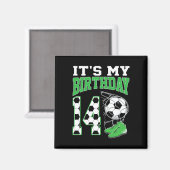 14歳の誕生日 サッカー パーティー 14歳 少年 マグネット (正面/裏面)