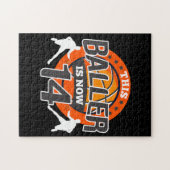 14歳バスケットボールの子供のギフトソン ジグソーパズル (横)