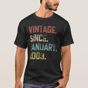 14歳ヴィンテージ2009年1月14誕生 Tシャツ