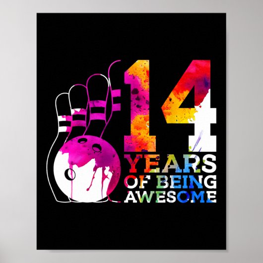 14歳素晴らしボーリング14誕生日 ポスター (正面)
