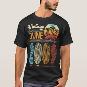 14歳誕生日ヴィンテージ2009年6月女の子の男の子 Tシャツ