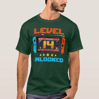 14歳 レベル14 アンロック 14歳の誕生日 少年 Vi Tシャツ