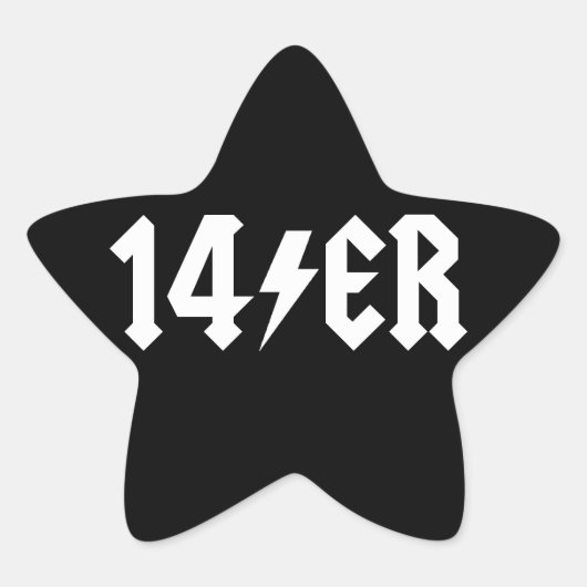 14歳 星シール (正面)