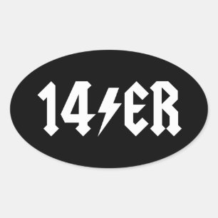 14歳 楕円形シール