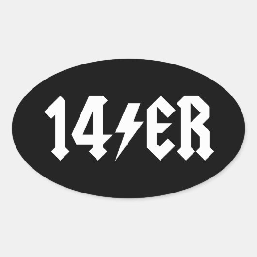 14歳 楕円形シール (正面)
