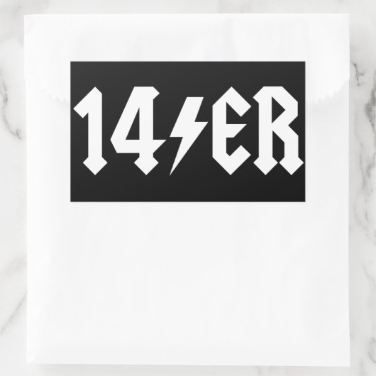 14歳 長方形シール (バッグ)