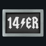 14歳 長方形ベルトバックル<br><div class="desc">14ers ROCK!!</div>