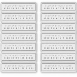 14澄んリップグロスラベル2.9 X.85インチ シール