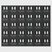 14番目の誕生日-アールデコの検索"14"、名前