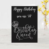 「14番目祝」の誕生日・クイーン・カードまでの時間 カード (黄色い花)