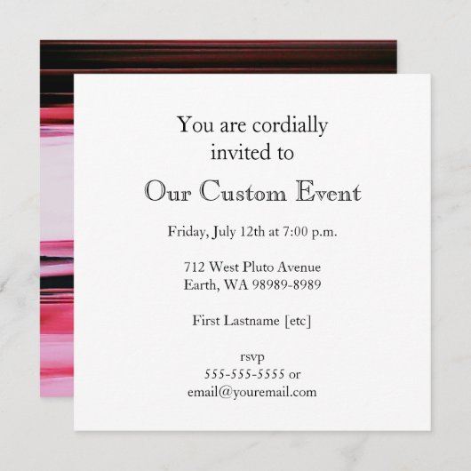 14番 招待状 (正面/裏面)