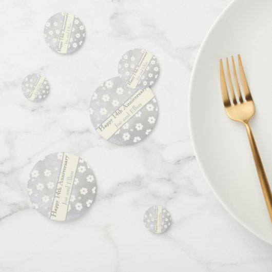 14結婚周年記念アイボリー コンフェッティ (グループ)