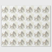 14結婚周年記念アイボリー ラッピングペーパー (フラット)