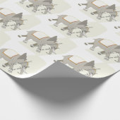 14結婚周年記念アイボリー ラッピングペーパー (角)