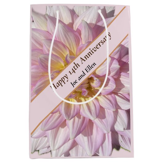 14結婚周年 ミディアムペーパーバッグ (正面)