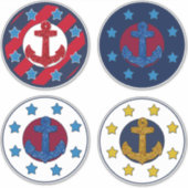 14航海の x 14を丸める シール (正面)