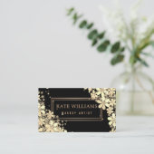 14花エレガント柄 名刺 (スタンド正面)